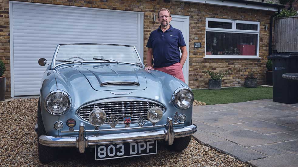 Classic Vehicle Group man with blue car